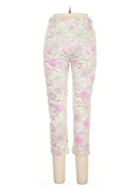 Lilly Pulitzer Pink & Cream Floral Cropped Pants
